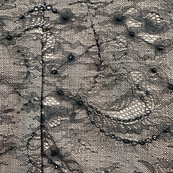 Chico’s Black Lace-Embellished Jacket 3/4 sleeves Chicos size 3 Women’s XL - Picture 5 of 8